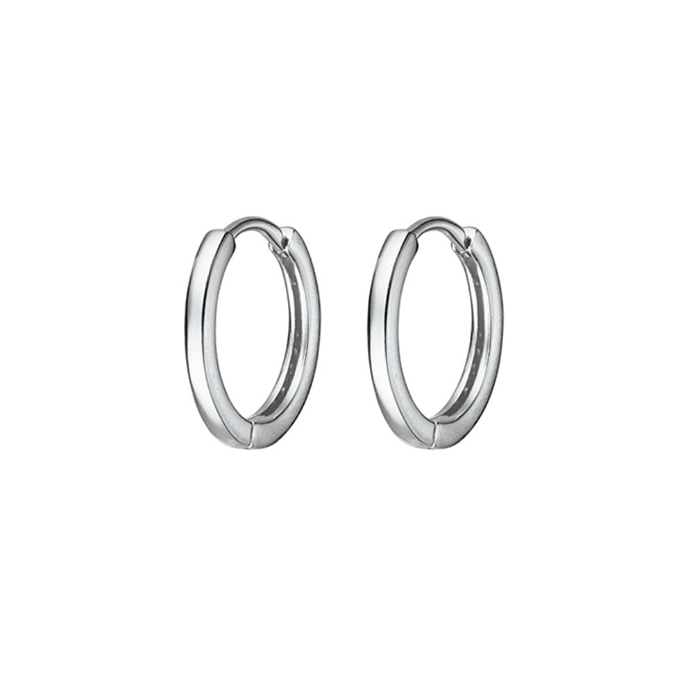 Sterling silver huggie earrings 8mm