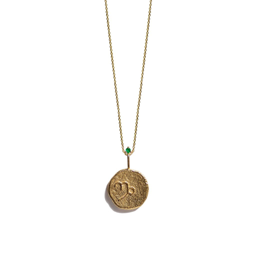Aletheia & Phos Zodiac Gold Necklace, Capricorn