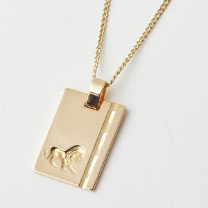 leo star sign necklace, reliquia gold