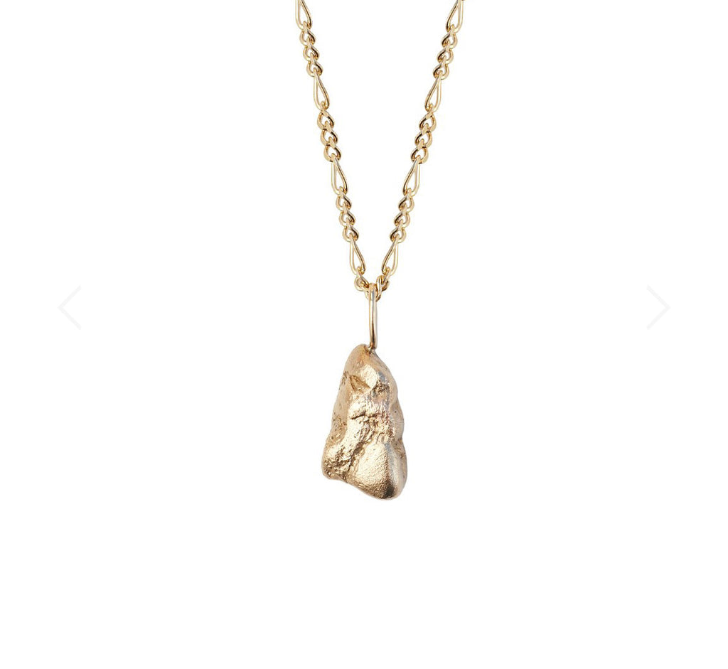 Aletheia & Phos Gold Nugget Necklace | Solid Gold