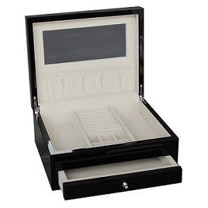 Lacquered Black Jewellery Box